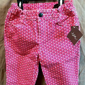 Floral printed skinny ankle pants